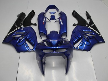 Cheap 1994-1997 Blue Black Flame Kawasaki ZX9R Replacement Motorcycle Fairings