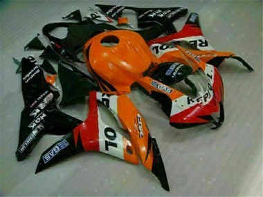 Cheap 2007-2008 Orange Black Repsol Honda CBR600RR Motorcycle Replacement Fairings