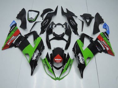 Cheap 2013-2018 Black Green Red Motocard Kawasaki ZX6R Motorcycle Fairing Kit