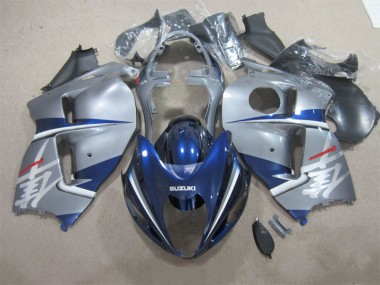 Cheap 1996-2007 Silver Blue Suzuki GSXR1300 Hayabusa Motorcylce Fairings